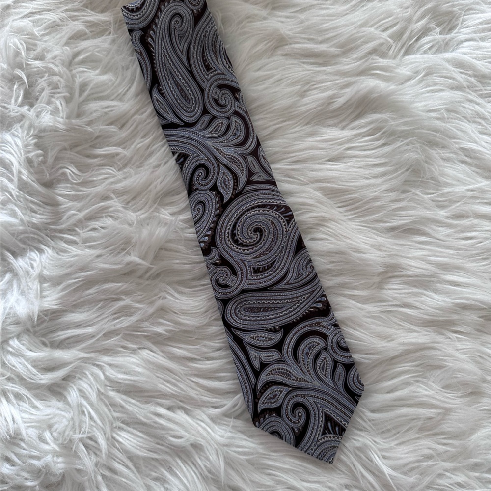 Michael Kors Paisley Tie - Brown/Blue